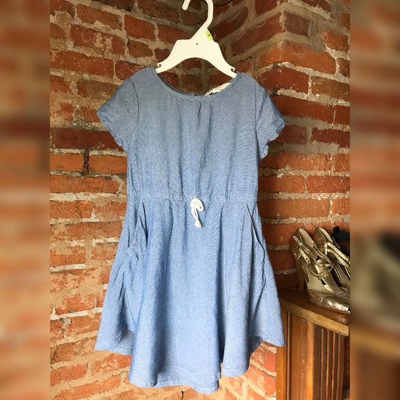 H&M Girls Chambray Skater Dress - Picture 1 of 3